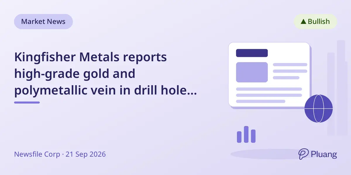 Kingfisher Metals reports high-grade gold and polymetallic vein in drill hole HW-26-015 at Hank porphyry target.