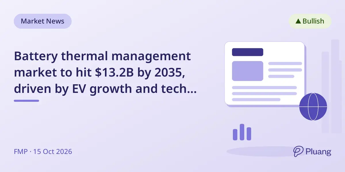 Battery thermal management market to hit $13.2B by 2035, driven by EV growth and tech innovation