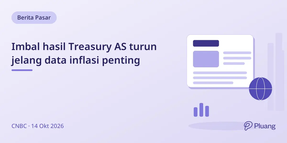 Imbal hasil Treasury AS turun jelang data inflasi penting