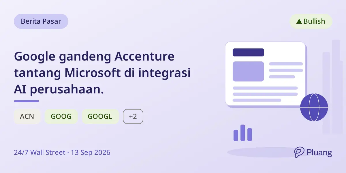 Google gandeng Accenture tantang Microsoft di integrasi AI perusahaan.