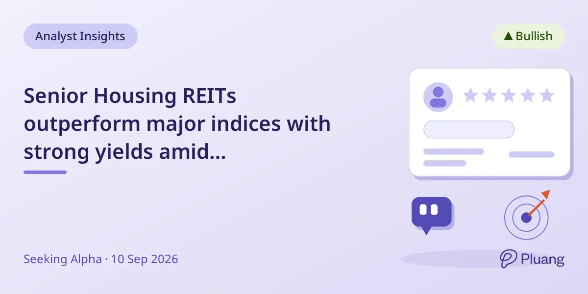 Senior Housing REITs outperform major indices with strong yields amid supply-demand imbalance.