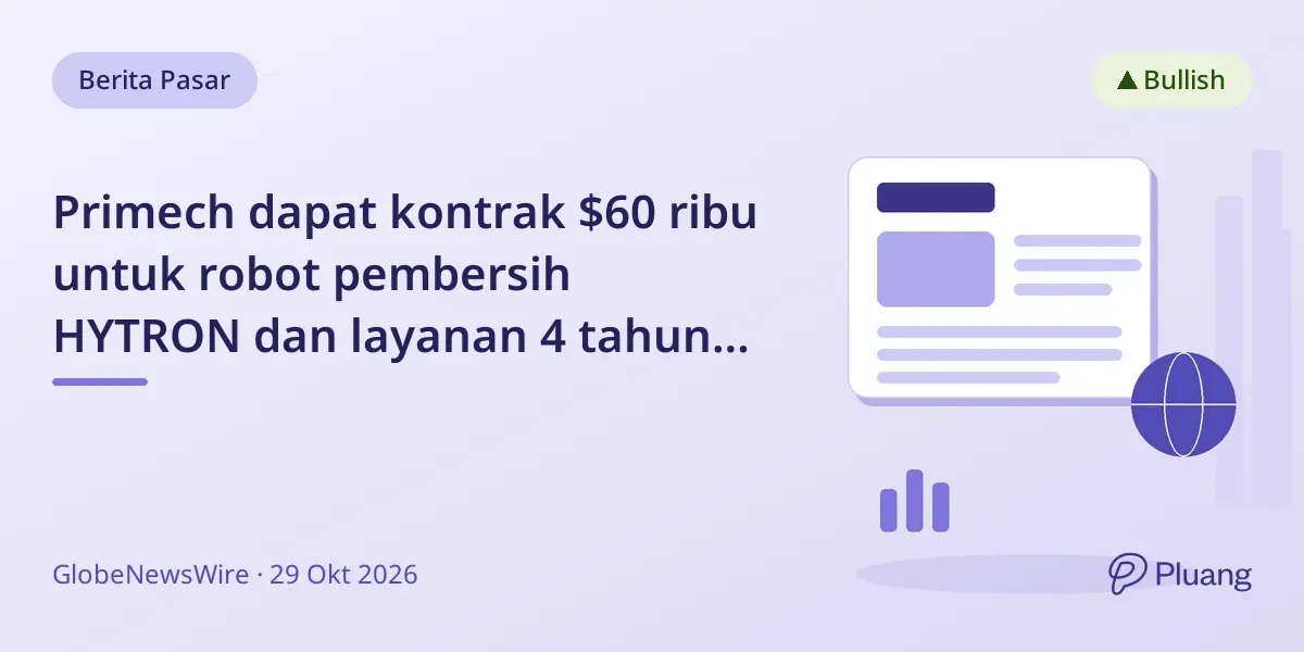 Primech dapat kontrak $60 ribu untuk robot pembersih HYTRON dan layanan 4 tahun di mal Singapura