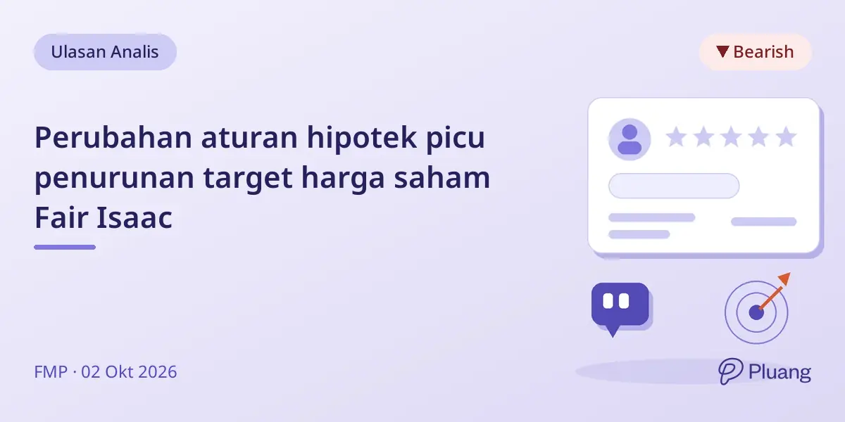 Perubahan aturan hipotek picu penurunan target harga saham Fair Isaac