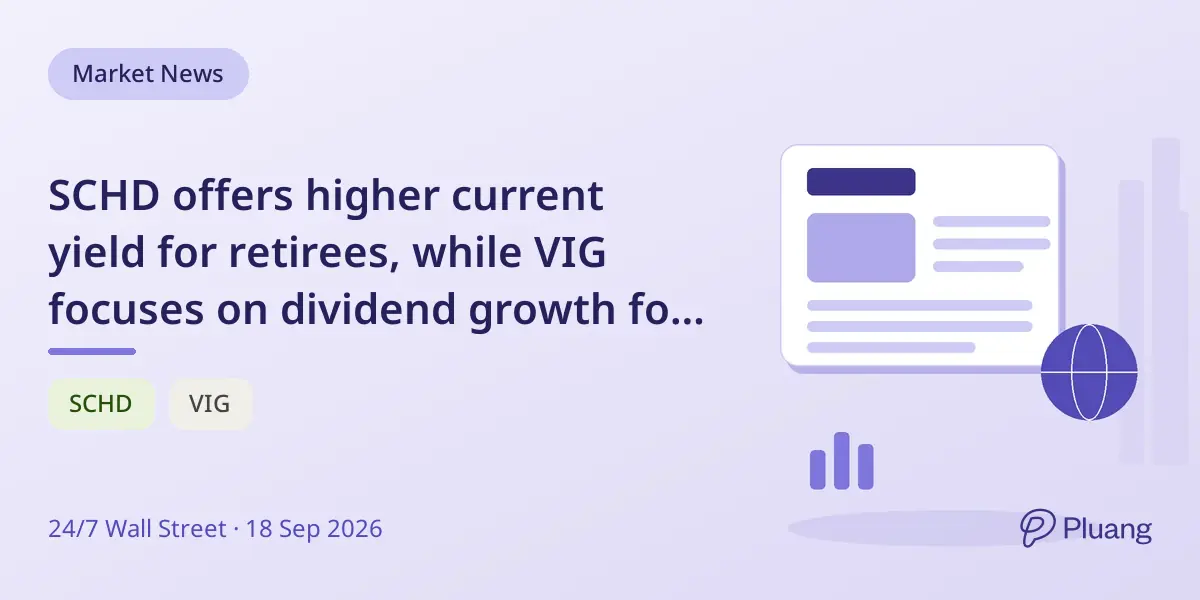 SCHD offers higher current yield for retirees, while VIG focuses on dividend growth for long-term investors.