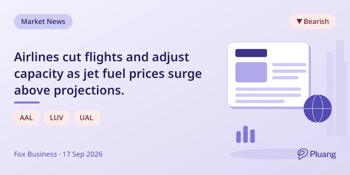 Airlines cut flights and adjust capacity as jet fuel prices surge above projections.
