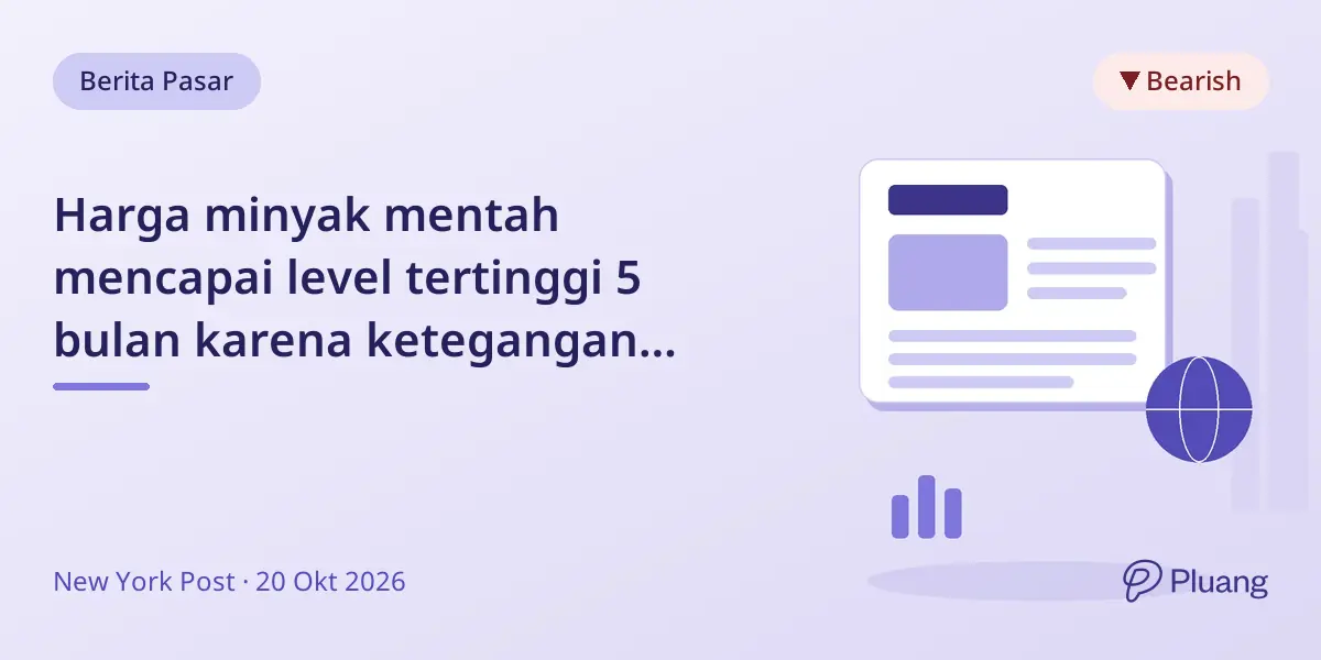 Harga minyak mentah mencapai level tertinggi 5 bulan karena ketegangan Timur Tengah, lalu turun saat pasar menilai risiko konflik dan pengiriman.