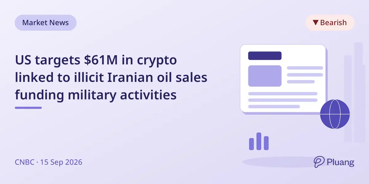 US targets $61M in crypto linked to illicit Iranian oil sales funding military activities