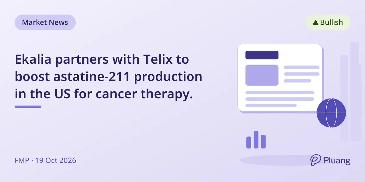 Ekalia partners with Telix to boost astatine-211 production in the US for cancer therapy.