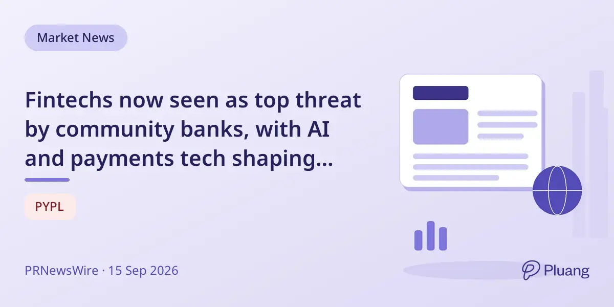Fintechs now seen as top threat by community banks, with AI and payments tech shaping future strategies.
