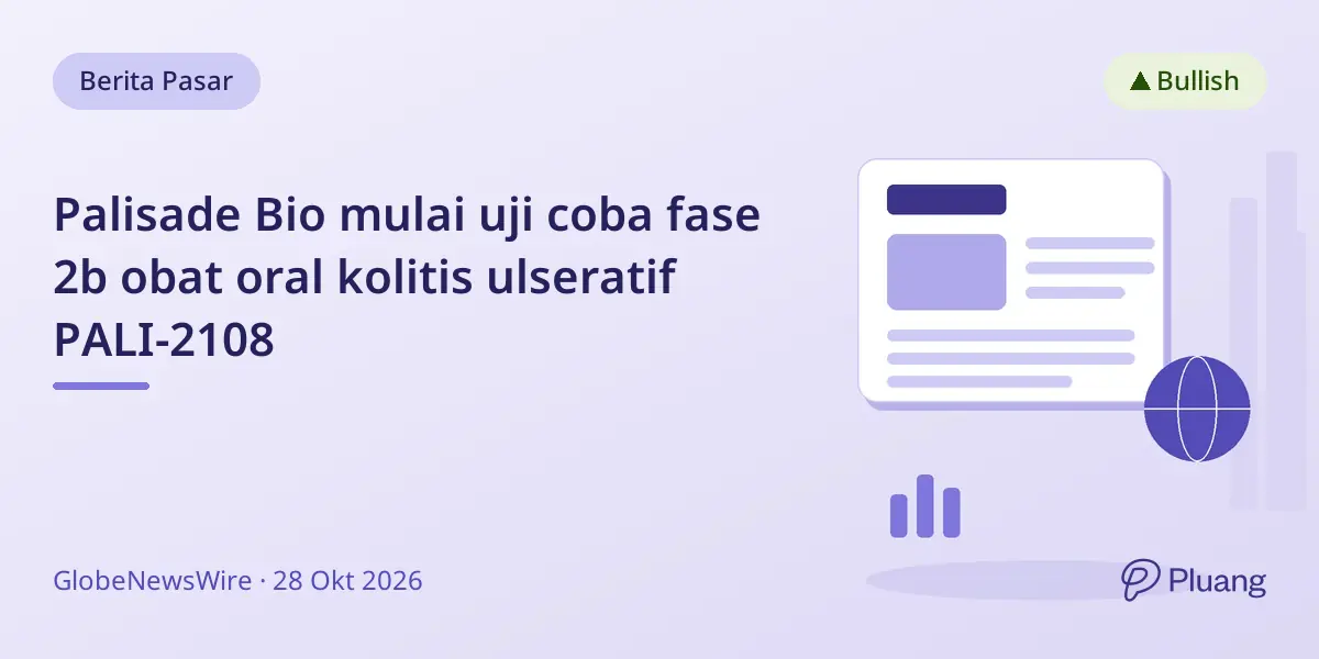 Palisade Bio mulai uji coba fase 2b obat oral kolitis ulseratif PALI-2108
