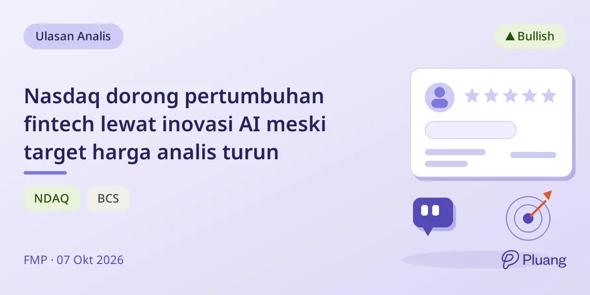 Nasdaq dorong pertumbuhan fintech lewat inovasi AI meski target harga analis turun