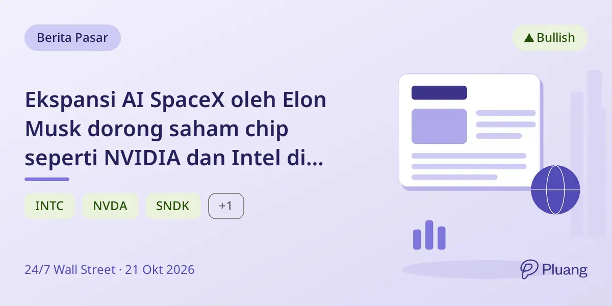 Ekspansi AI SpaceX oleh Elon Musk dorong saham chip seperti NVIDIA dan Intel di tengah penurunan Oktober.