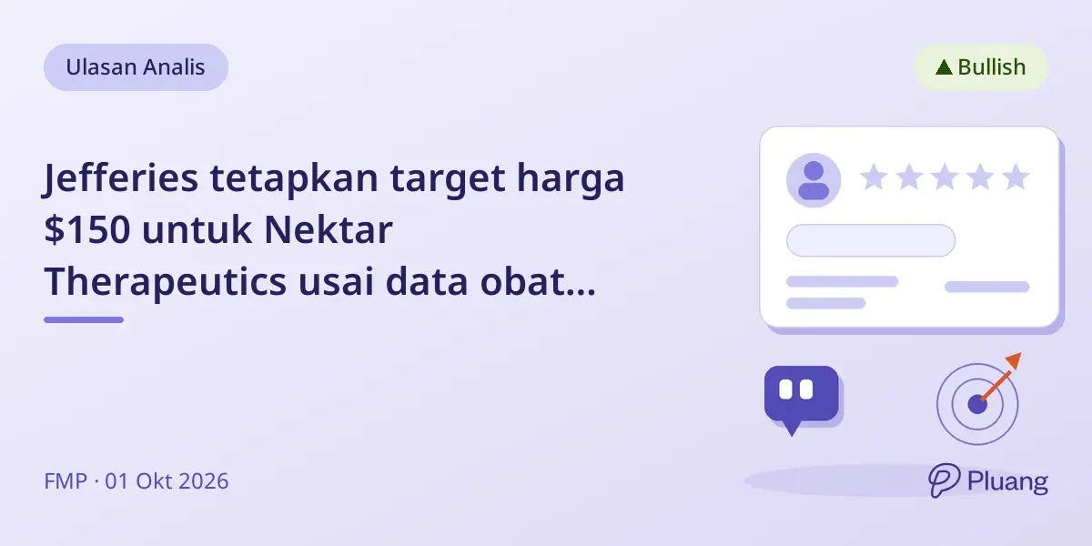 Jefferies tetapkan target harga $150 untuk Nektar Therapeutics usai data obat alopecia menjanjikan meski saham turun.