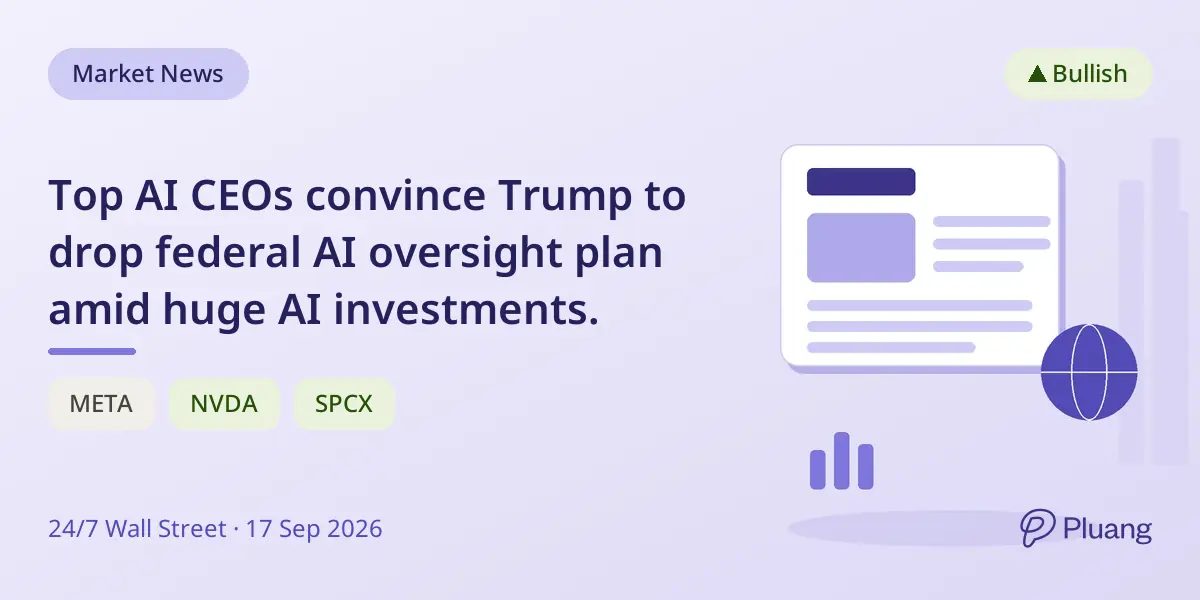 Top AI CEOs convince Trump to drop federal AI oversight plan amid huge AI investments.