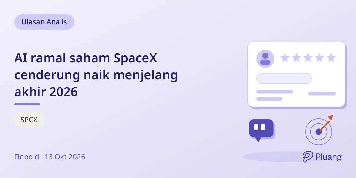 AI ramal saham SpaceX cenderung naik menjelang akhir 2026