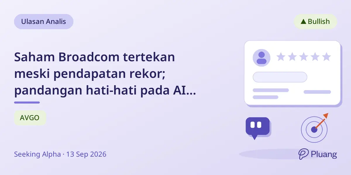 Saham Broadcom tertekan meski pendapatan rekor; pandangan hati-hati pada AI tekan panduan Q4.