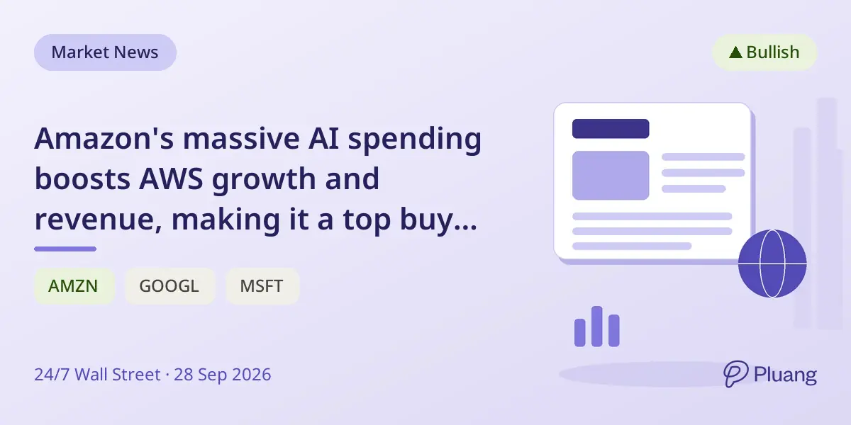 Amazon's massive AI spending boosts AWS growth and revenue, making it a top buy for investors.