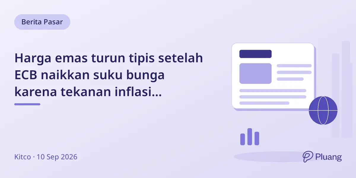 Harga emas turun tipis setelah ECB naikkan suku bunga karena tekanan inflasi berlanjut