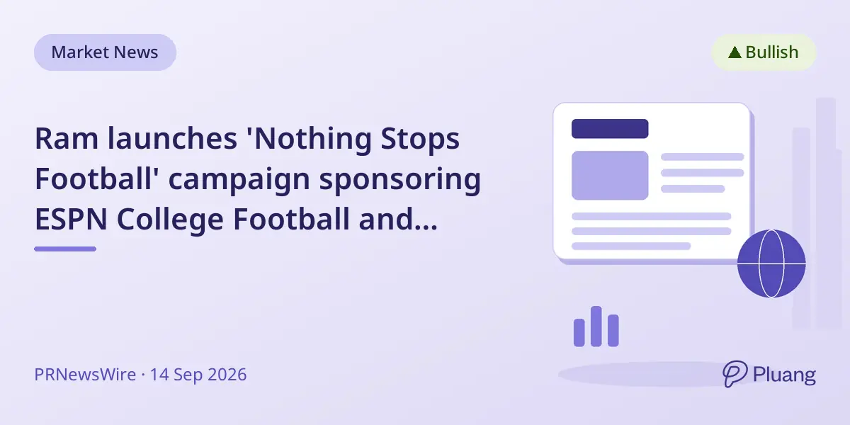 Ram launches 'Nothing Stops Football' campaign sponsoring ESPN College Football and Texas Athletics in 2026 season