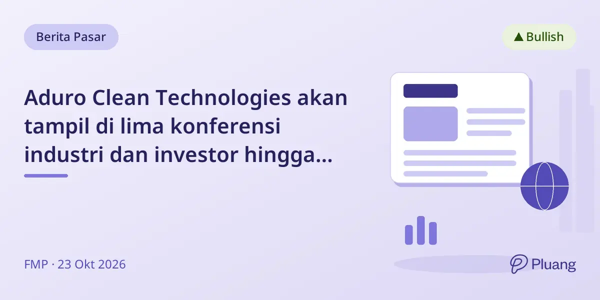 Aduro Clean Technologies akan tampil di lima konferensi industri dan investor hingga akhir 2026