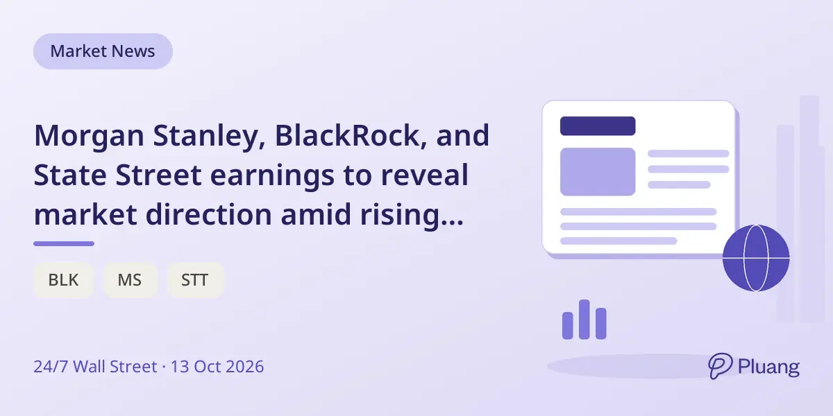 Morgan Stanley, BlackRock, and State Street earnings to reveal market direction amid rising rates.