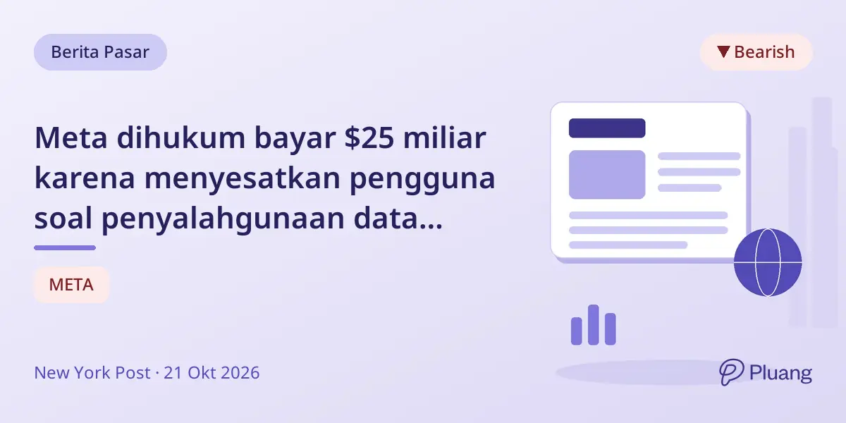 Meta dihukum bayar $25 miliar karena menyesatkan pengguna soal penyalahgunaan data terkait kampanye Trump