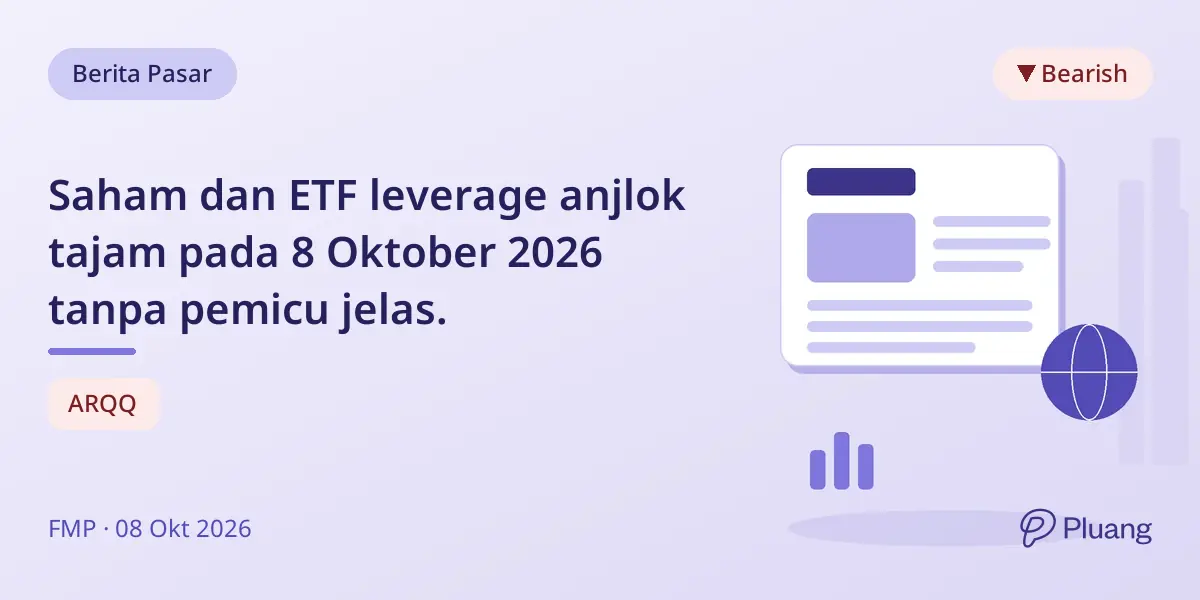 Saham dan ETF leverage anjlok tajam pada 8 Oktober 2026 tanpa pemicu jelas.