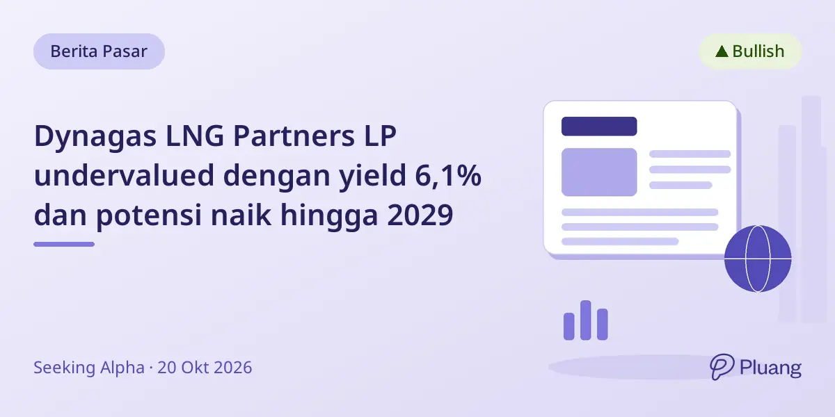 Dynagas LNG Partners LP undervalued dengan yield 6,1% dan potensi naik hingga 2029