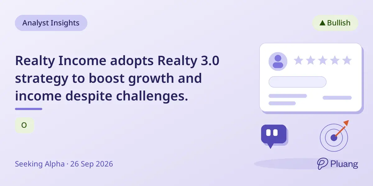 Realty Income adopts Realty 3.0 strategy to boost growth and income despite challenges.
