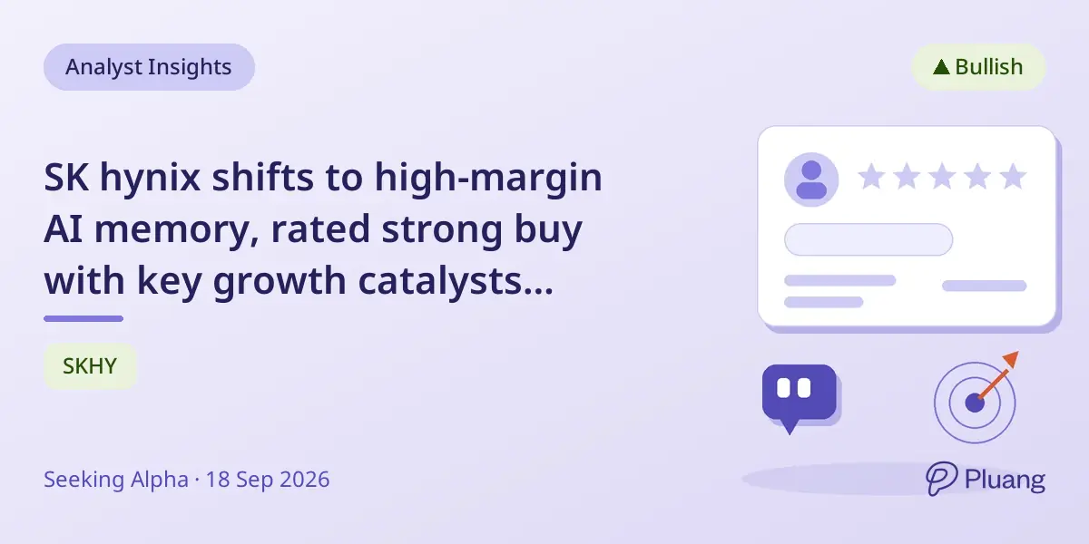 SK hynix shifts to high-margin AI memory, rated strong buy with key growth catalysts ahead