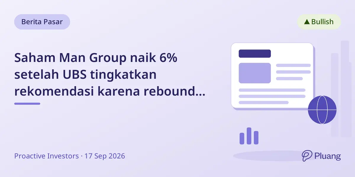 Saham Man Group naik 6% setelah UBS tingkatkan rekomendasi karena rebound dana algoritmik.