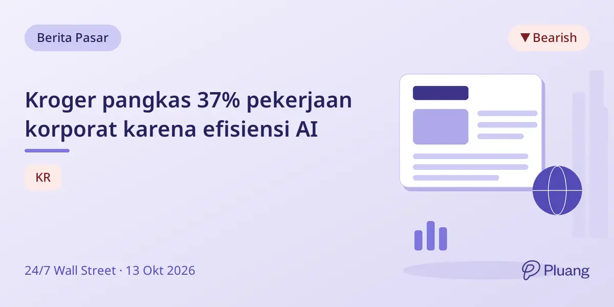Kroger pangkas 37% pekerjaan korporat karena efisiensi AI