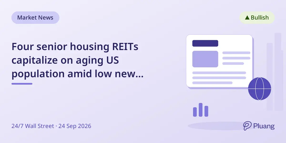 Four senior housing REITs capitalize on aging US population amid low new construction and operator risks.