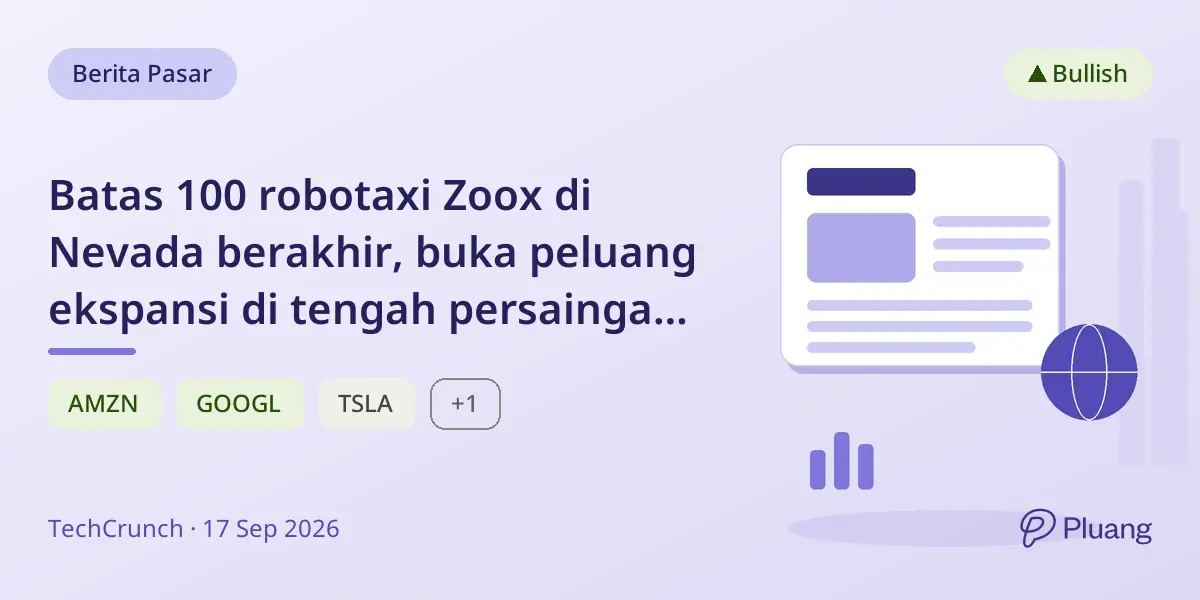 Batas 100 robotaxi Zoox di Nevada berakhir, buka peluang ekspansi di tengah persaingan Las Vegas.