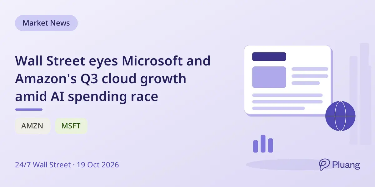 Wall Street eyes Microsoft and Amazon's Q3 cloud growth amid AI spending race