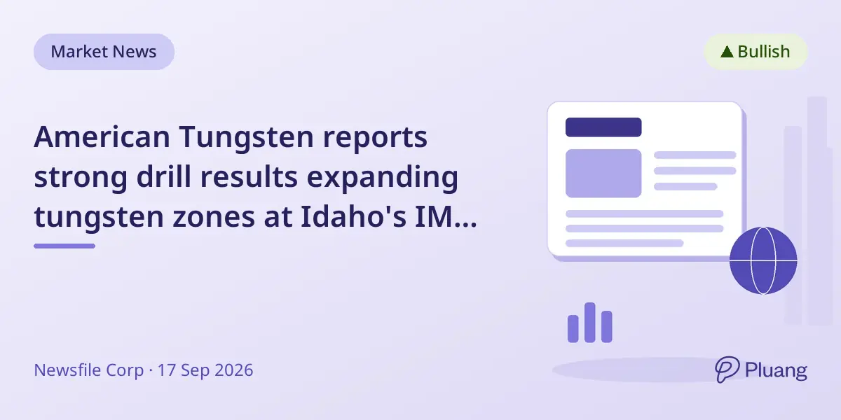 American Tungsten reports strong drill results expanding tungsten zones at Idaho's IMA Mine.