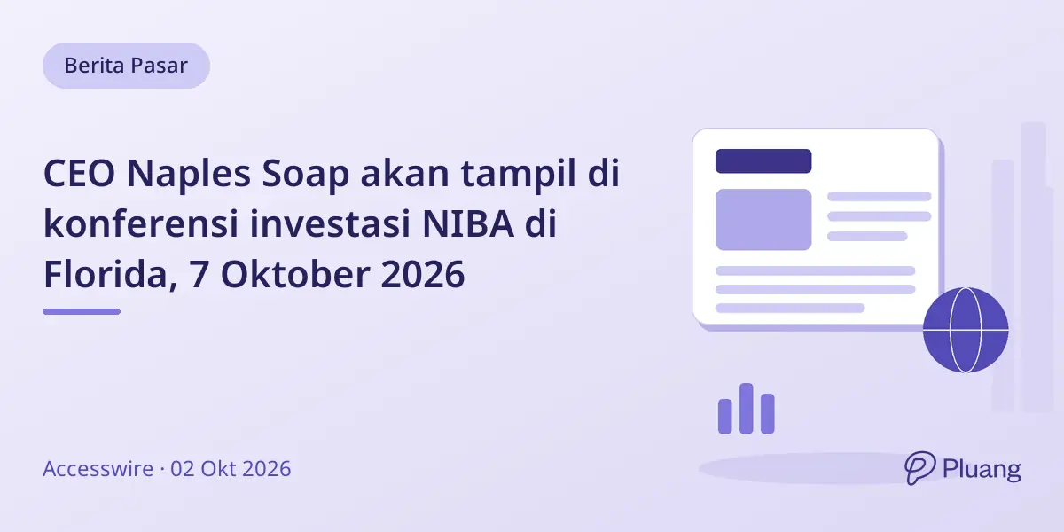 CEO Naples Soap akan tampil di konferensi investasi NIBA di Florida, 7 Oktober 2026