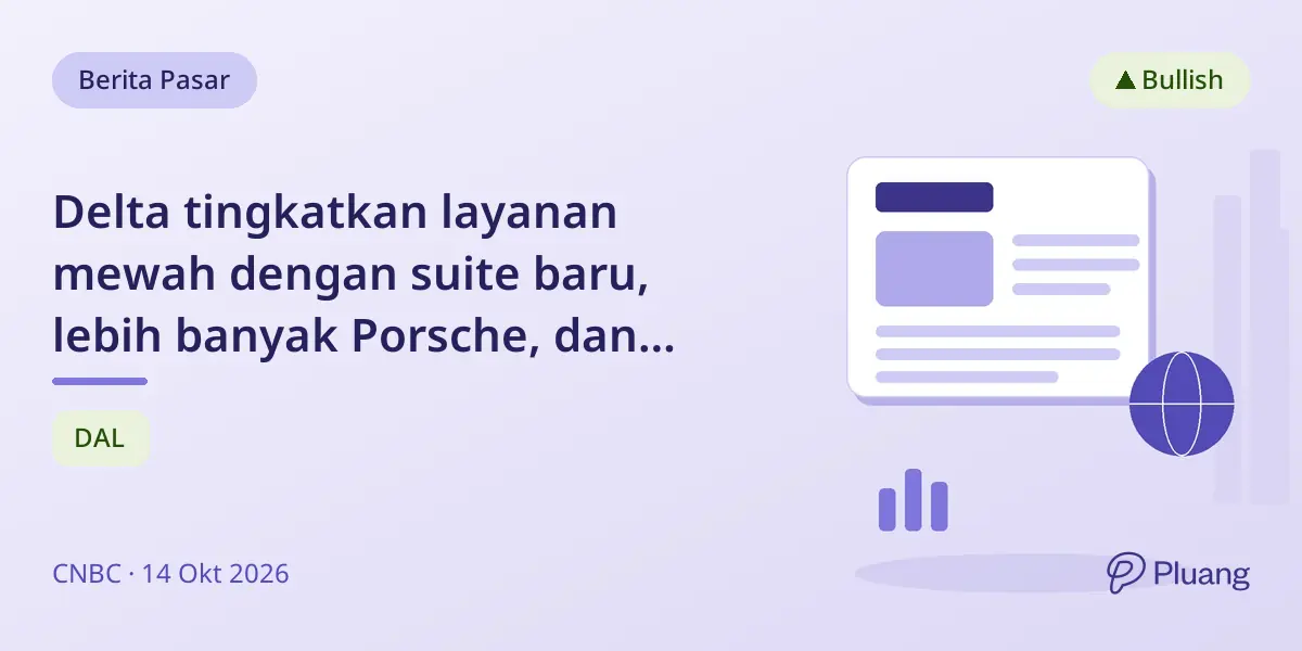 Delta tingkatkan layanan mewah dengan suite baru, lebih banyak Porsche, dan menu premium untuk penumpang kelas atas