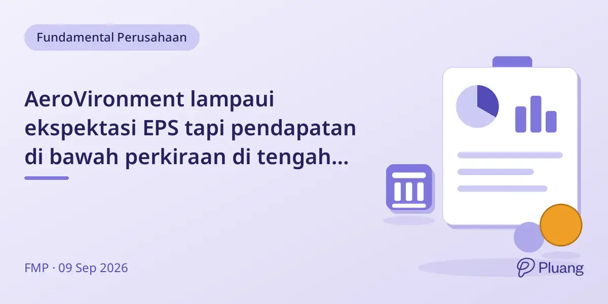 AeroVironment lampaui ekspektasi EPS tapi pendapatan di bawah perkiraan di tengah penurunan saham.