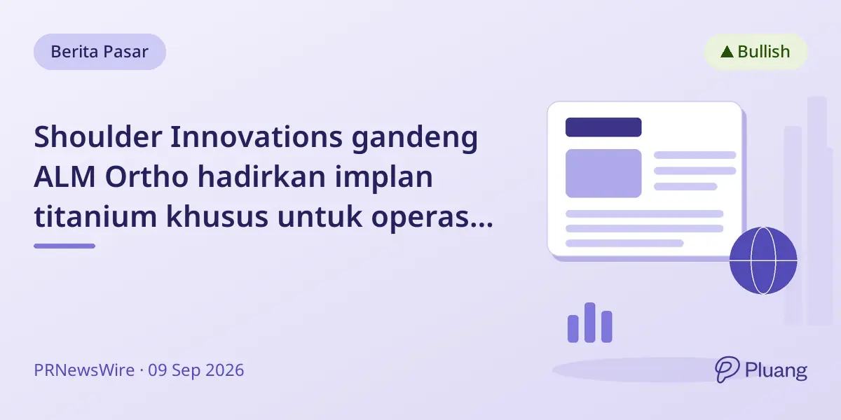 Shoulder Innovations gandeng ALM Ortho hadirkan implan titanium khusus untuk operasi bahu kompleks.
