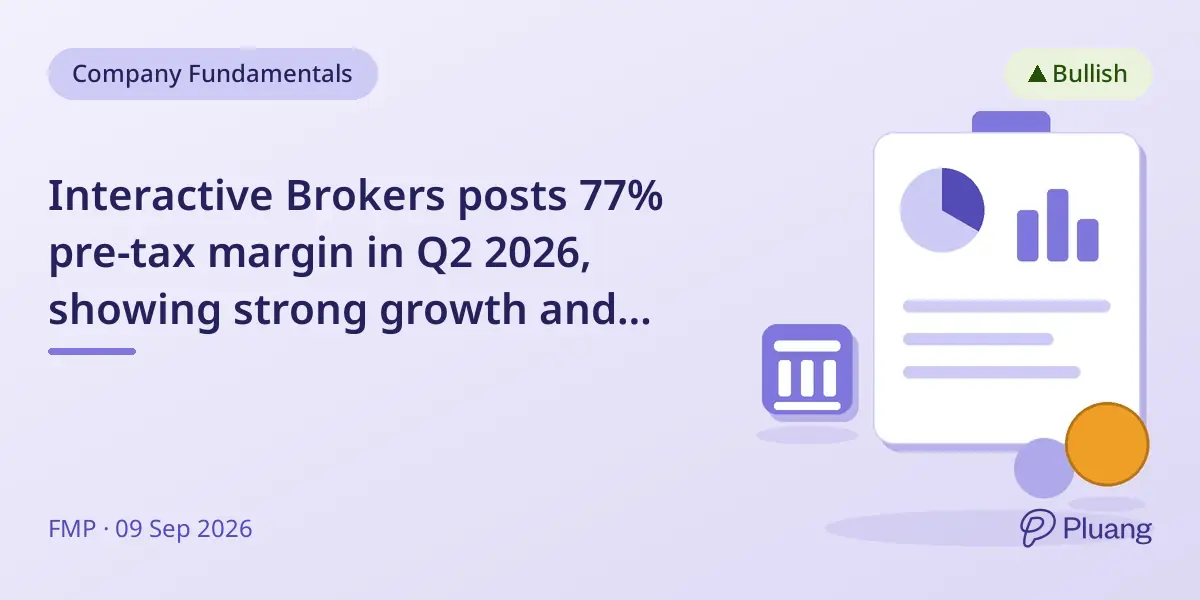 Interactive Brokers posts 77% pre-tax margin in Q2 2026, showing strong growth and efficiency.