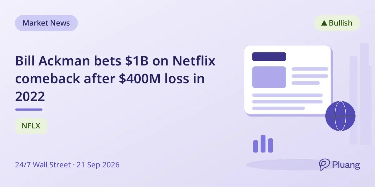 Bill Ackman bets $1B on Netflix comeback after $400M loss in 2022