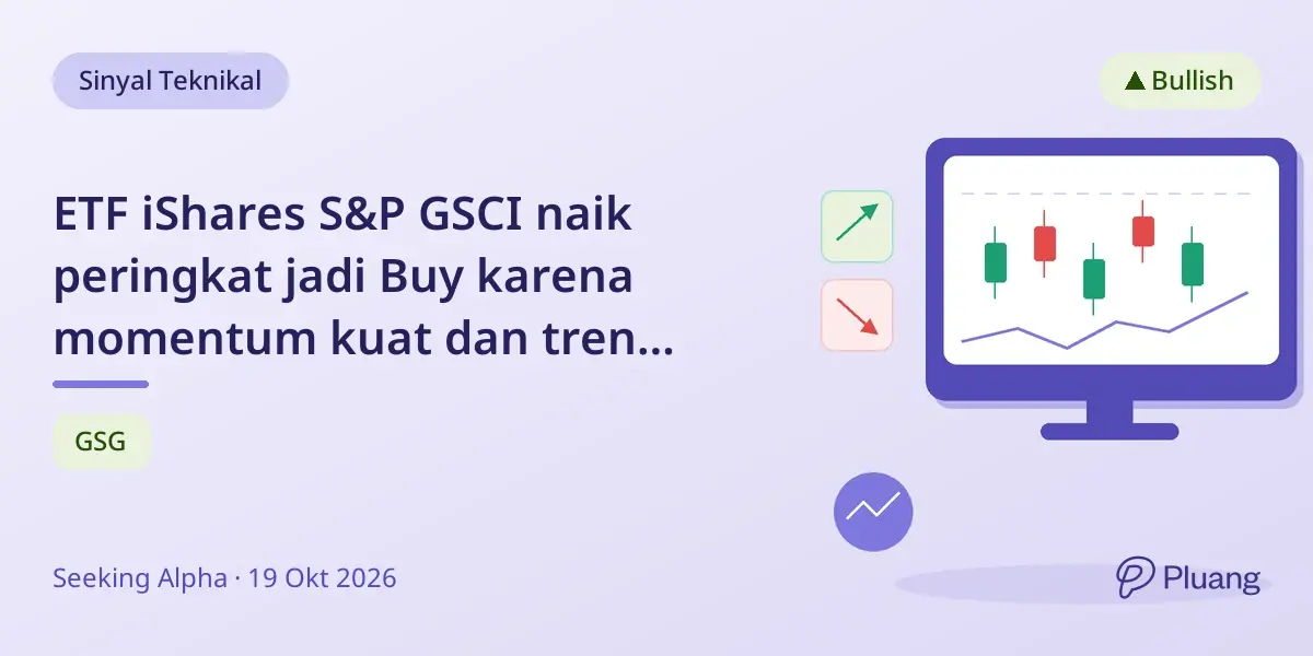 ETF iShares S&P GSCI naik peringkat jadi Buy karena momentum kuat dan tren inflasi