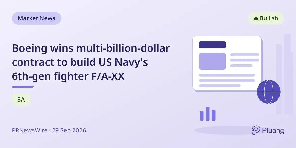 Boeing wins multi-billion-dollar contract to build US Navy's 6th-gen fighter F/A-XX