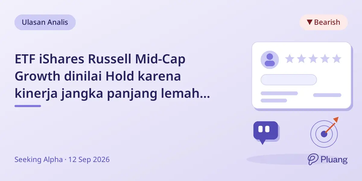 ETF iShares Russell Mid-Cap Growth dinilai Hold karena kinerja jangka panjang lemah dan risiko inflasi.