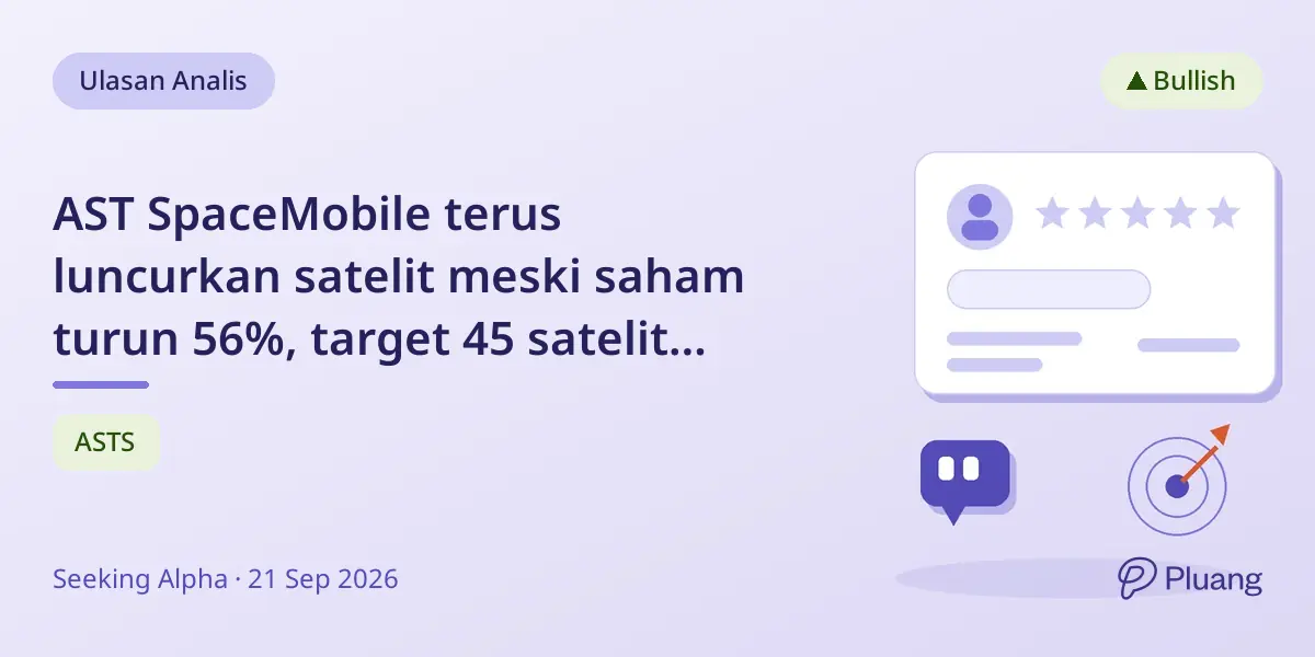 AST SpaceMobile terus luncurkan satelit meski saham turun 56%, target 45 satelit pada 2027.
