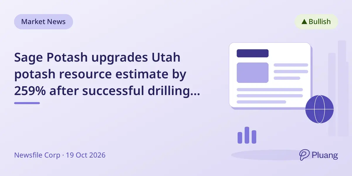 Sage Potash upgrades Utah potash resource estimate by 259% after successful drilling program