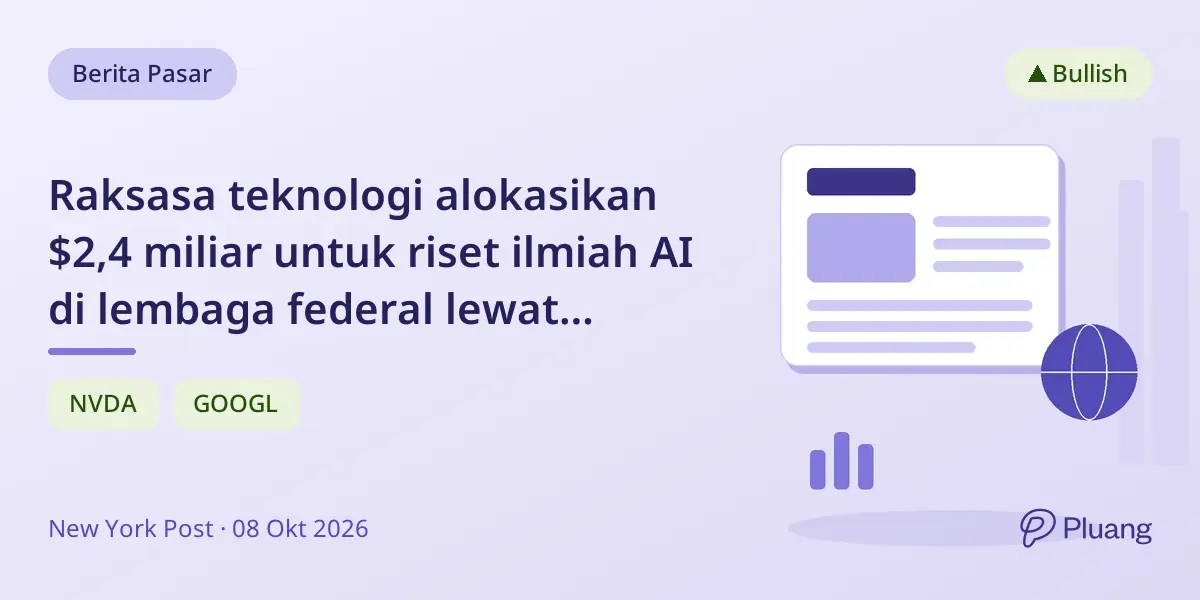 Raksasa teknologi alokasikan $2,4 miliar untuk riset ilmiah AI di lembaga federal lewat Genesis Mission