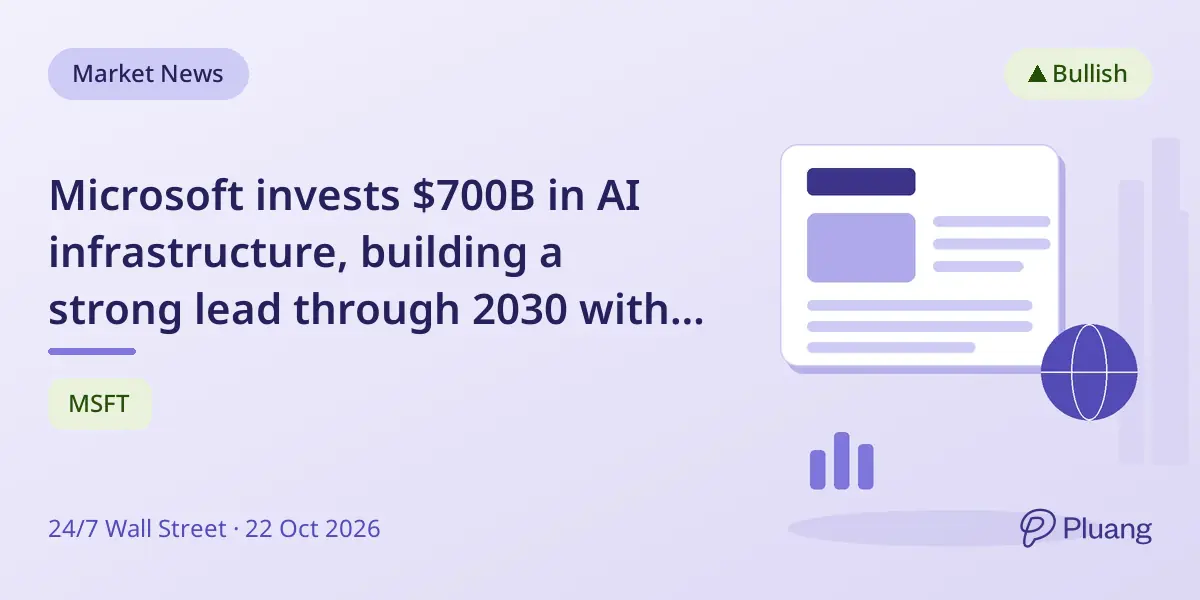 Microsoft invests $700B in AI infrastructure, building a strong lead through 2030 with rising Azure revenue and dividends.