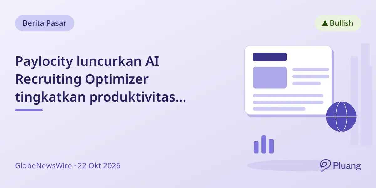 Paylocity luncurkan AI Recruiting Optimizer tingkatkan produktivitas perekrut 35% dan percepat proses rekrutmen 25%.